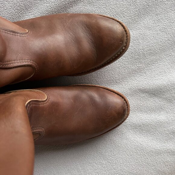 Vtg Red Wing Boots Mens 8.5 E Womens 10 Pecos 1155 Pull On Leather Nail Head Sol main image 2